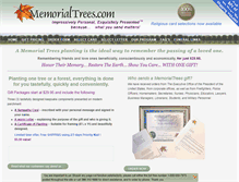 Tablet Screenshot of memorialtrees.com